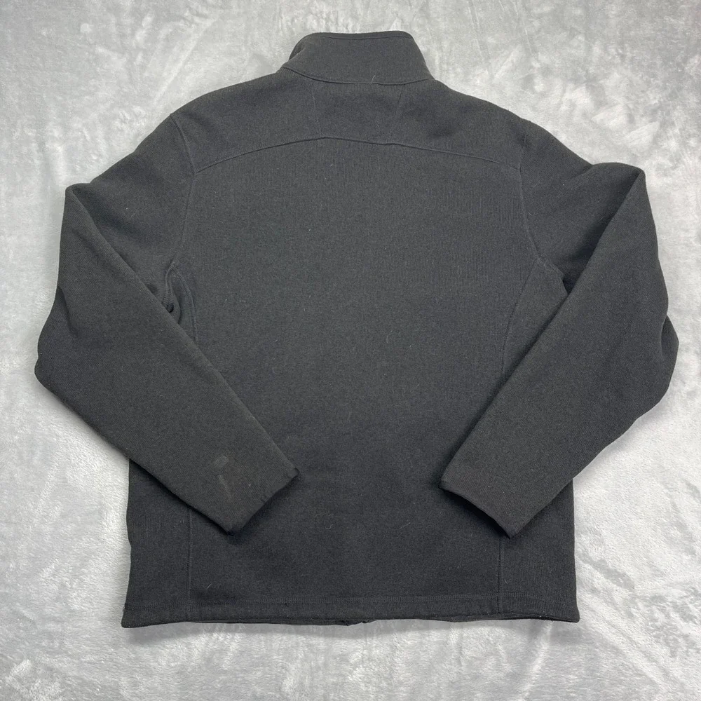 The North Face Gordon Lyons Jacket‎ Mens L Black Fleece Lined Long Sleeve Zip Up